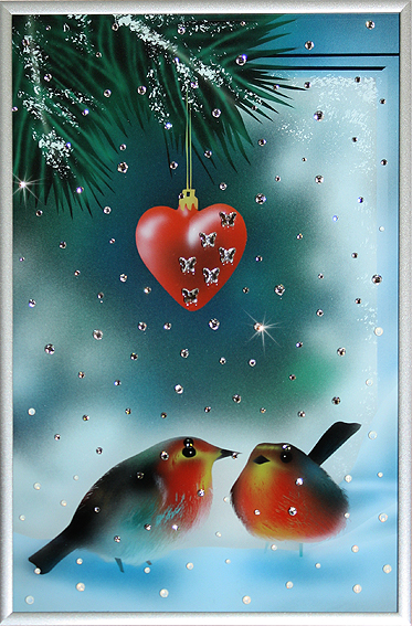 Картина с кристаллами Зима-1, З-088