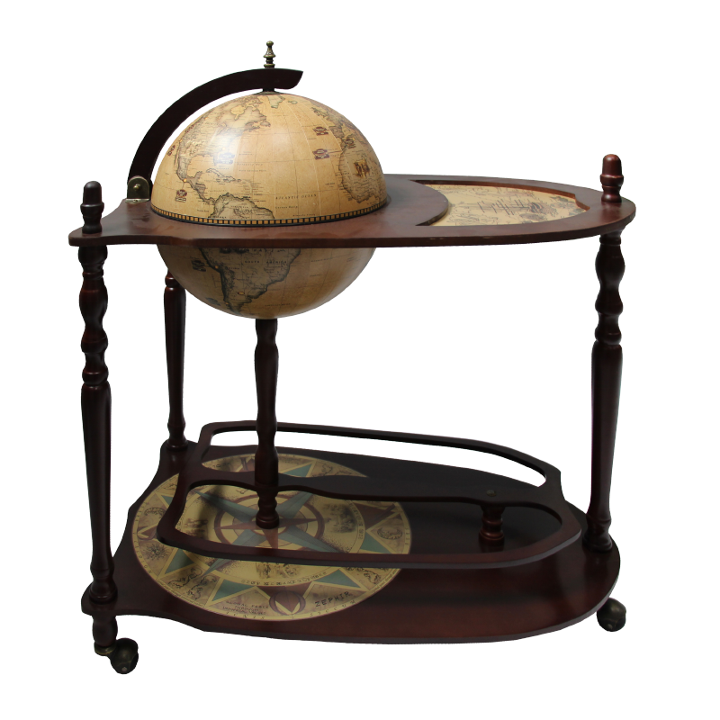 Глобус-бар напольный со столиком d 33 JF-RG-33004-EN