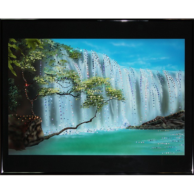 Картина с кристаллами Водопад 