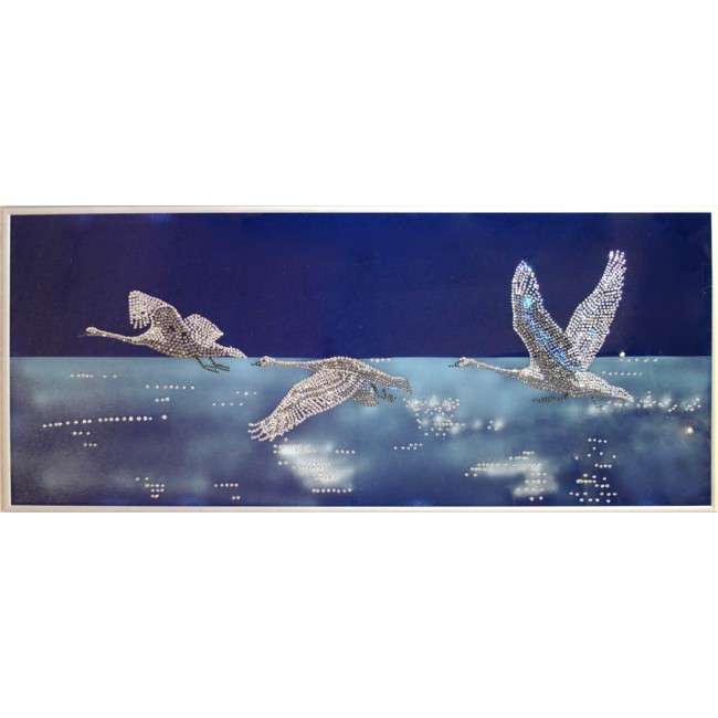 Картина с кристаллами Лебеди