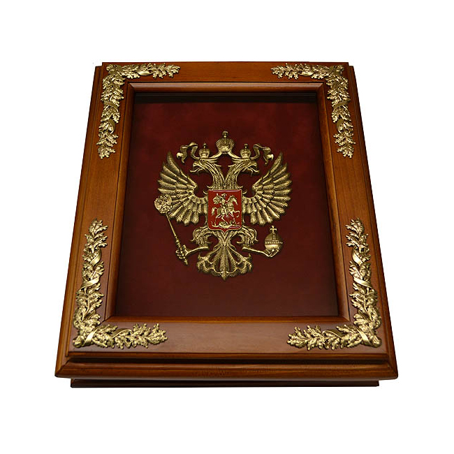 Деревянная ключница с гербом России 15-254