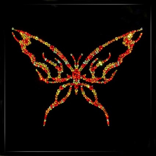 Картина с кристаллами Бабочка