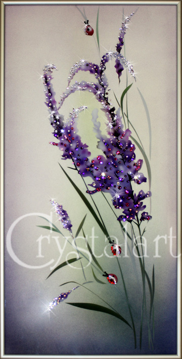 Картина с кристаллами "Полевые цветы" П-123