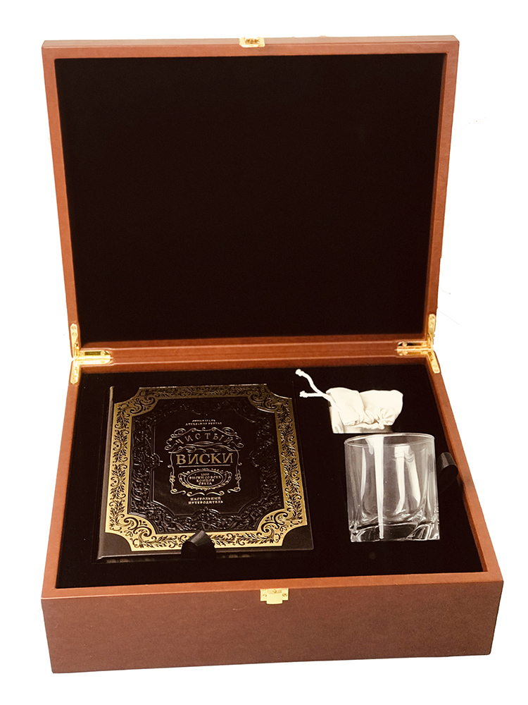 Подарочный набор Виски со стаканом и камнями для охлаждения - детальная