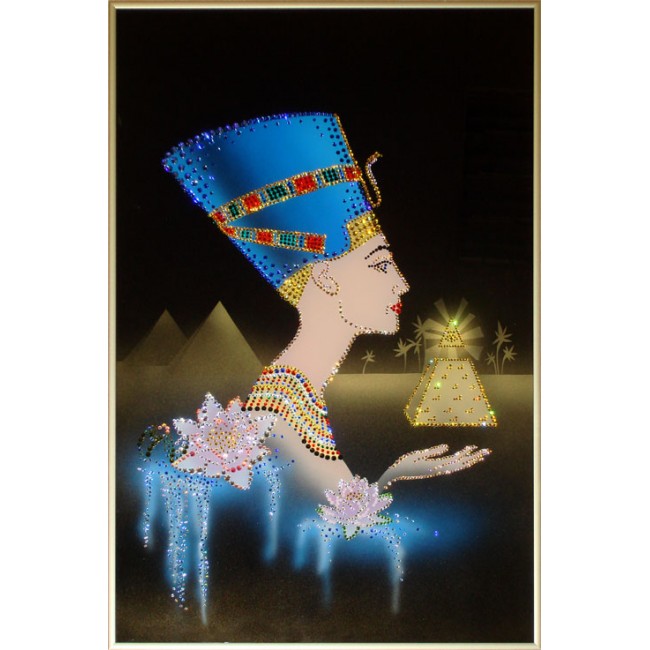 Картина с кристаллами Нефертити 