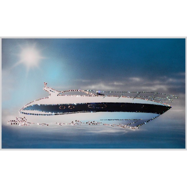 Картина с кристаллами Яхта 