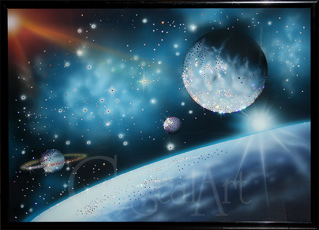 Картина с кристаллами "Космическая бесконечность" КО-114 