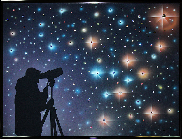 Картина с кристаллами Калейдоскоп звёзд К-094