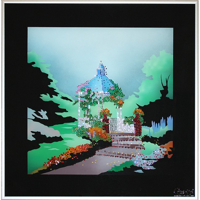 Картина с кристаллами Летний сад