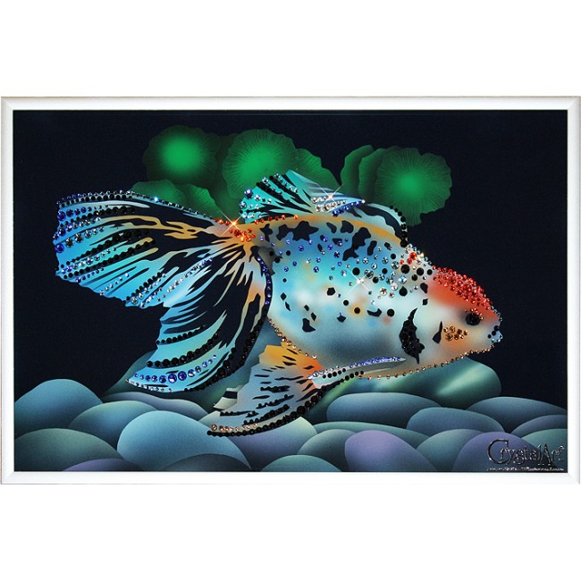 Картина с кристаллами Золотая рыбка